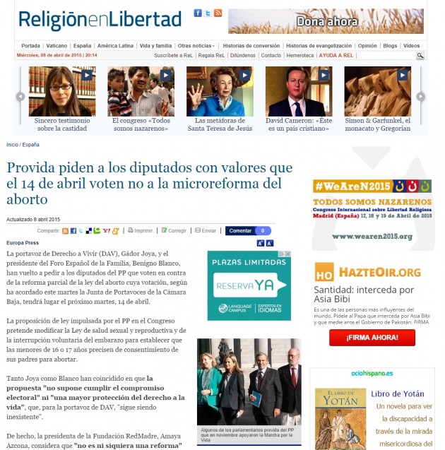 Religión el Libertad